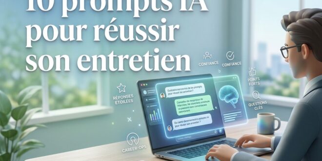 10 prompts IA pour réussir son entretien