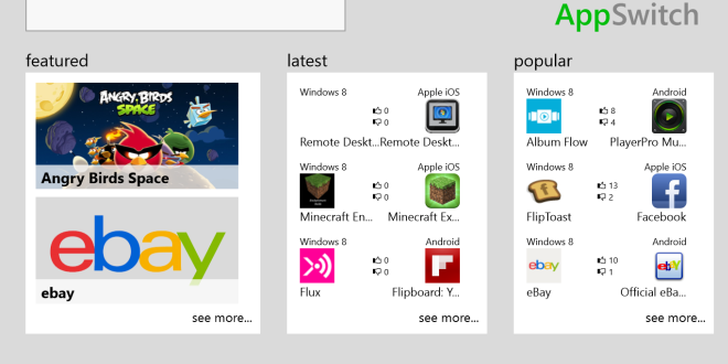 Des alternatives aux applications android et iOS sur Windows Store