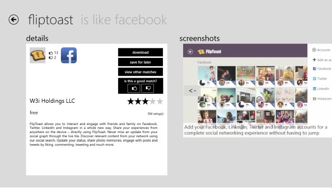 Des alternatives aux applications android et iOS sur Windows Store
