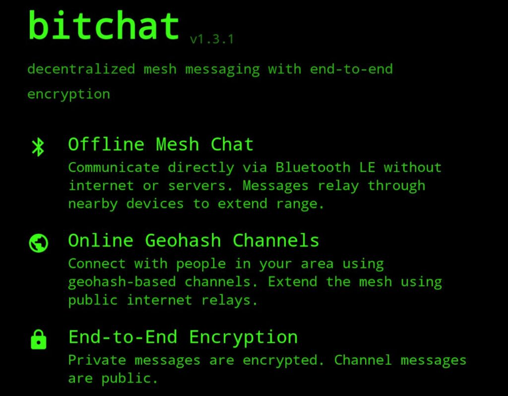 Bitchat envoyer des messages sans internet grâce au Bluetooth, mode d'emploi complet