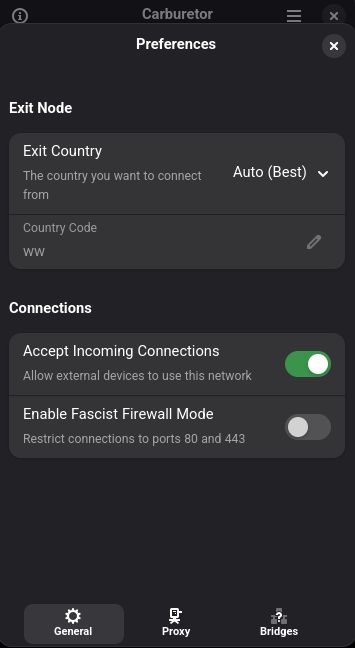Carburetor rend votre système linux invisible sur internet
