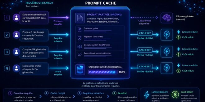 C'est quoi le cache prompt qui rend l'IA moins chère On vous explique
