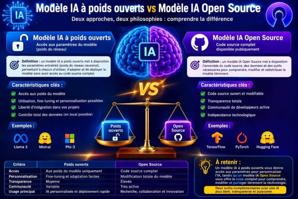 C'est quoi un modèle IA « à poids ouverts » La vraie différence, expliquée via DeepSeek et Kimi