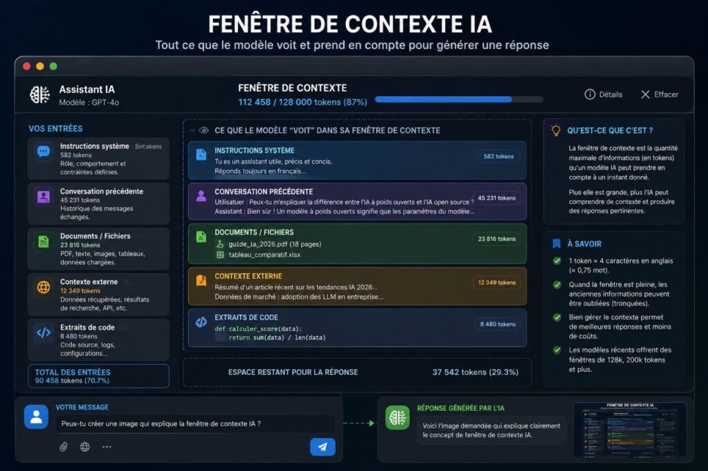 C'est quoi une « fenêtre de contexte » Explication simple