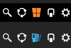 Changer les icônes de la barre charms de Windows 8.1