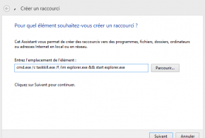 Relancer l'Explorateur Windows en utilisant un raccourci