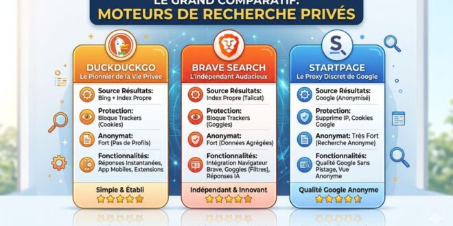 DuckDuckGo vs Brave Search vs Startpage quel moteur de recherche respecte vraiment votre vie privée en 2026