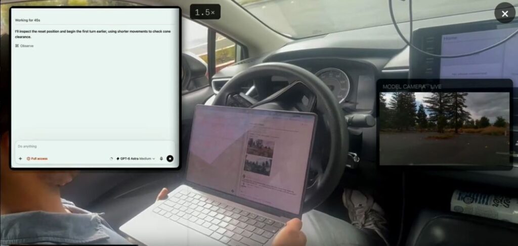 GPT-6 Astra au volant seule IA à boucler le test Corolla