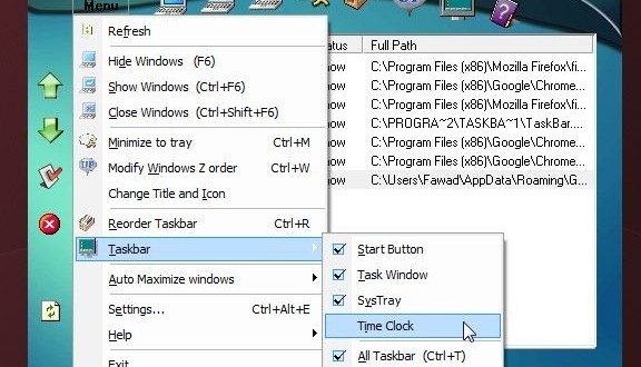 Cacher n'importe quoi sur la barre des tâches