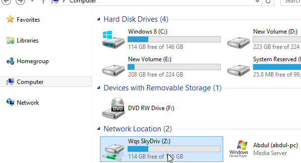Mapper un dossier SkyDrive Comme un lecteur réseau sur Windows 8 et RT