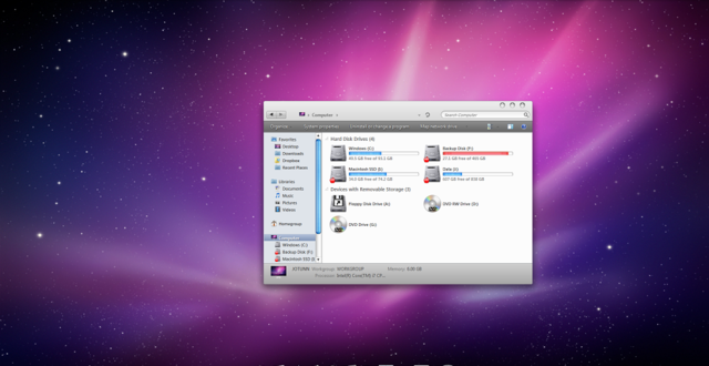 Comment obtenir les meilleures fonctionnalités de Mac OS X sous Windows
