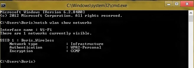 Comment se connecter en ligne de commande au réseau Wi-Fi sous Windows