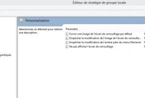 Empêcher les utilisateurs de modifier votre fond d'écran Windows 8
