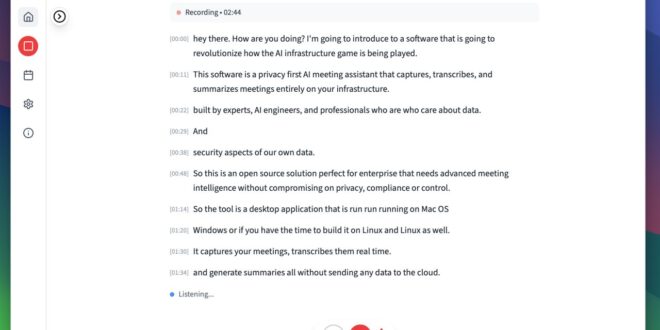 Meetily l'alternative open source à Otter.ai en 2026