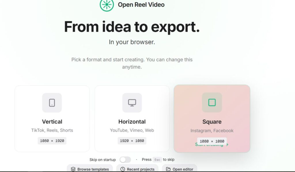 OpenReel l'éditeur vidéo open source qui tourne entièrement dans votre navigateur, sans upload ni watermark