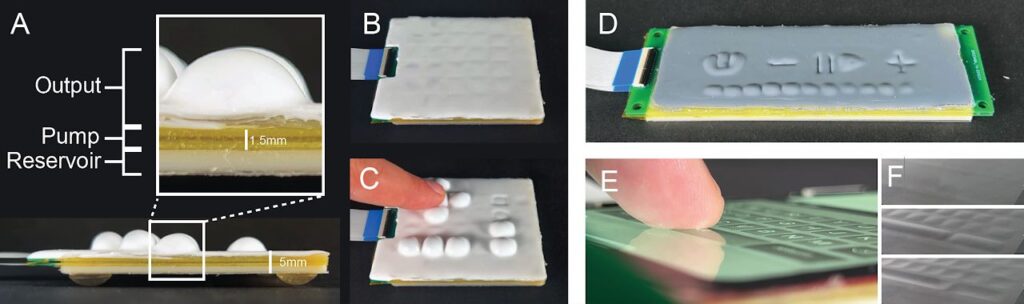 Des boutons physiques sur des écrans tactiles grâce à Flat Panel Haptics