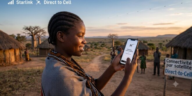Starlink + Airtel en Afrique votre smartphone capte le satellite, la révolution de la connexion rurale est là