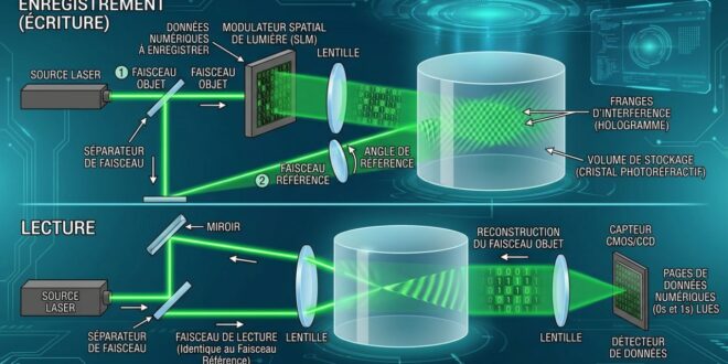 Stockage holographique et si vos données tenaient dans un grain de sucre