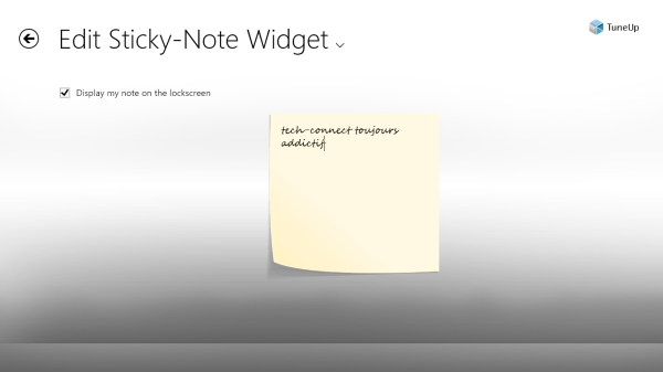 Ajouter des notes et widgets sur l'écran de verrouillage de Windows 8