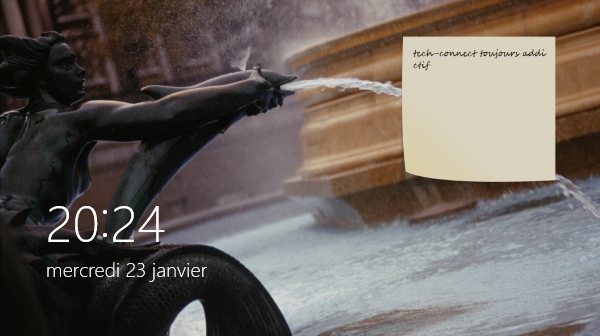Ajouter des notes et widgets sur l'écran de verrouillage de Windows 8