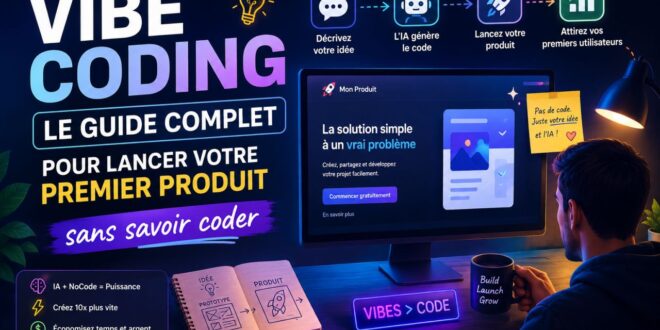 Vibe Coding le guide complet pour lancer votre premier produit sans savoir coder