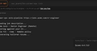 career-ops : chercher un emploi avec une IA qui tourne chez vous