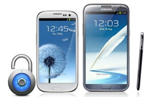 déblocage d'un samsung galaxy s3 et d'un galaxy note 2