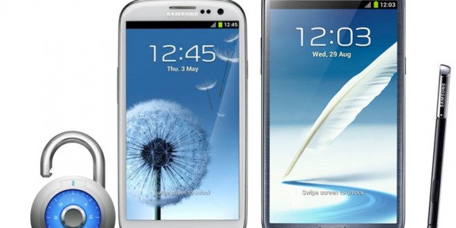 déblocage d'un samsung galaxy s3 et d'un galaxy note 2