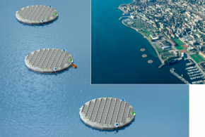 Viteos teste des îles flottantes solaires