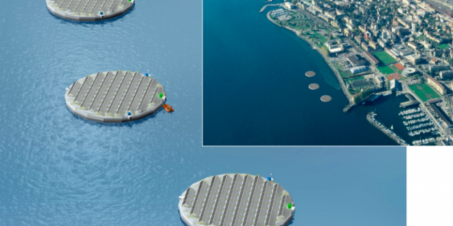 Viteos teste des îles flottantes solaires