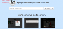 inFocus permet de partager une portion d'une page Web