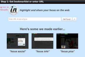 inFocus permet de partager une portion d'une page Web