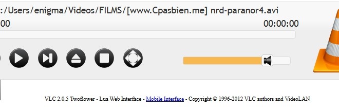 Contrôler le lecteur VLC à distance