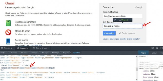 Voir les mots de passe cachés sous des astérisques