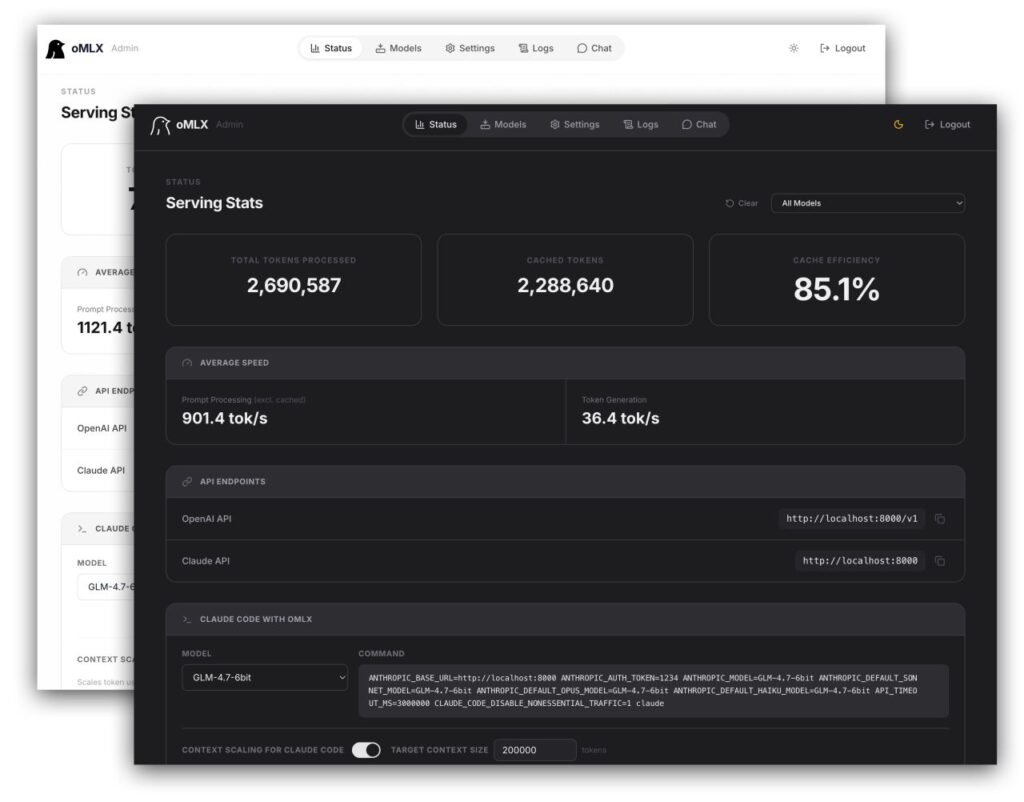 oMLX l'IA locale sur Mac sans Terminal