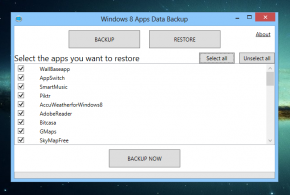 Sauvegarder et restaurer les applications metro de windows 8