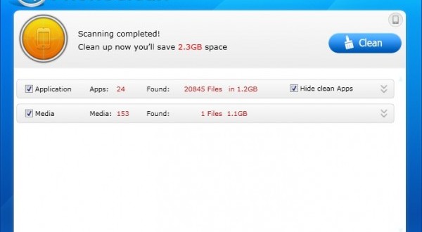 PhoneClean libère de l'espace disque sur votre iPhone