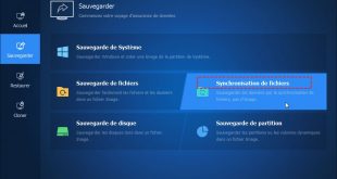 synchronisation de fichiers AOMEI Backupper