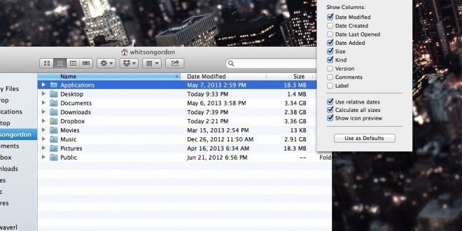 Voir la taille de tous vos dossiers dans le Finder