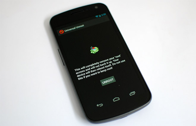 Universal Unroot désactive l'accès root sur Android